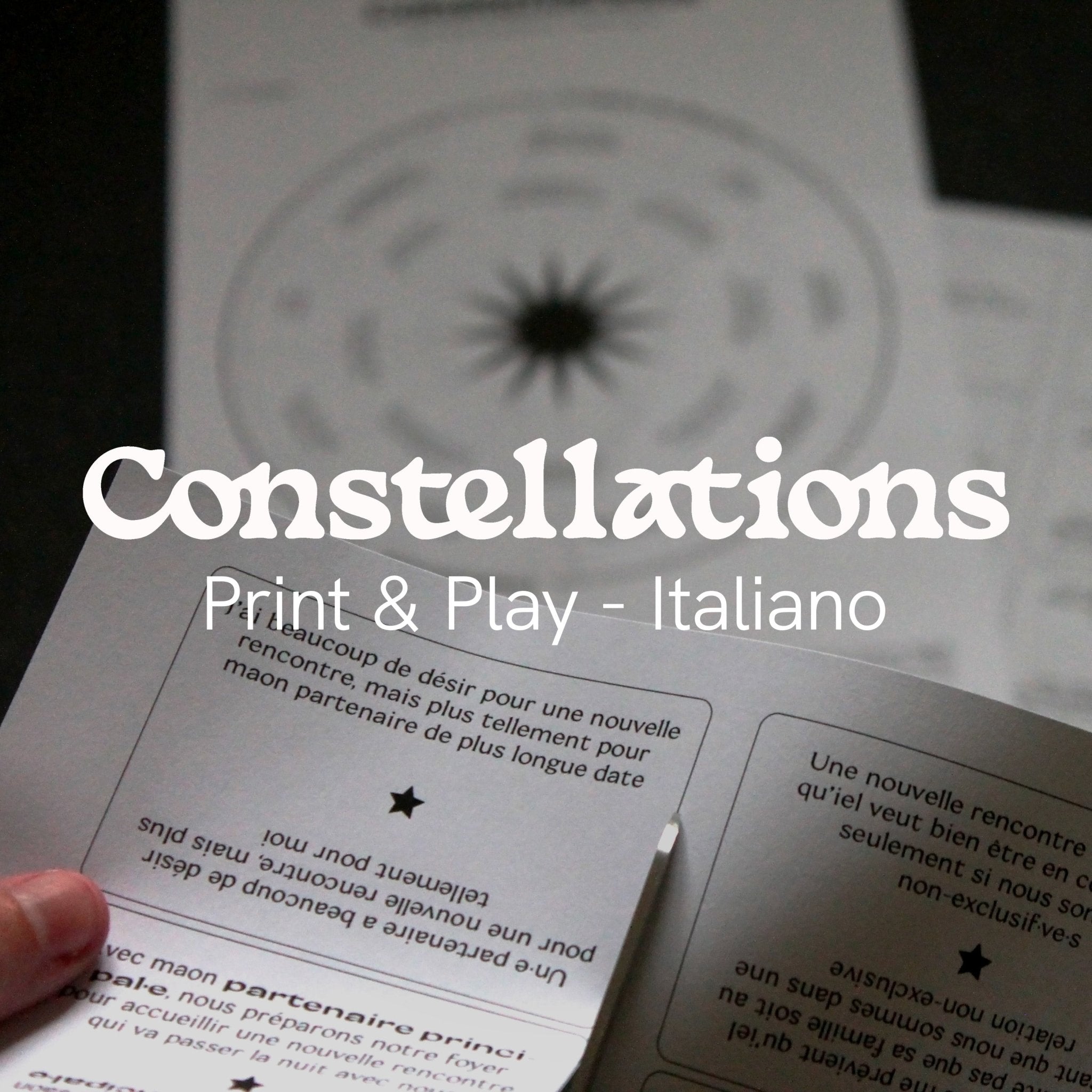 Print & Play Italiano | Constellations Gioco da stampare - Gender Games