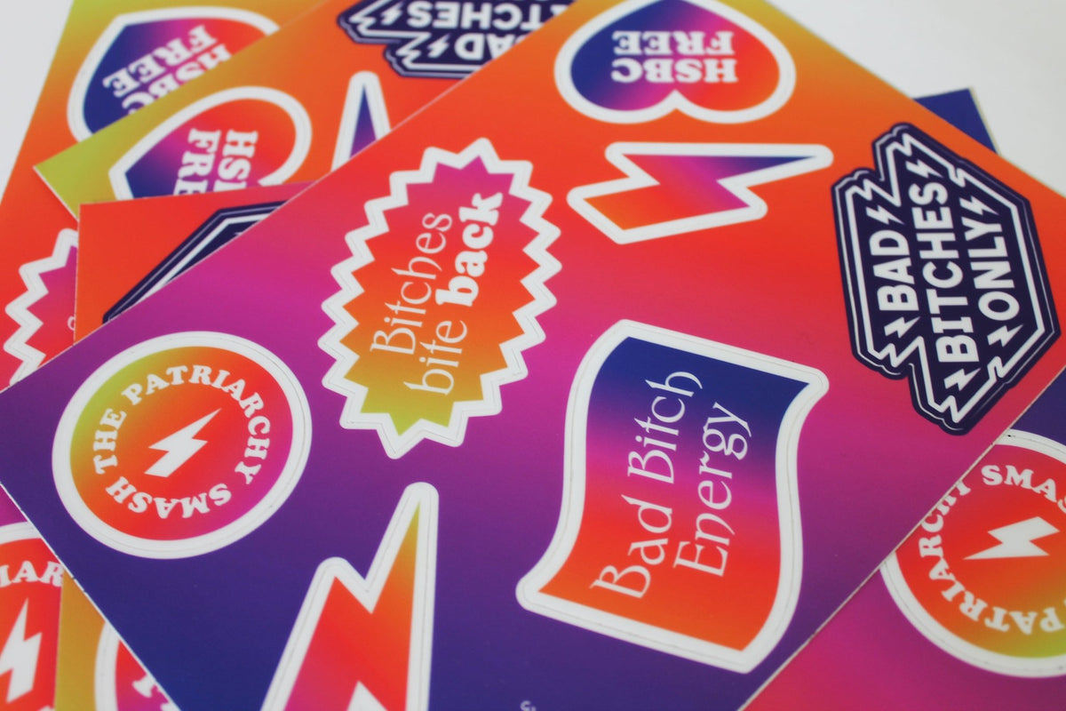 Stickers Bad B⚡tches Only - Gender Games
