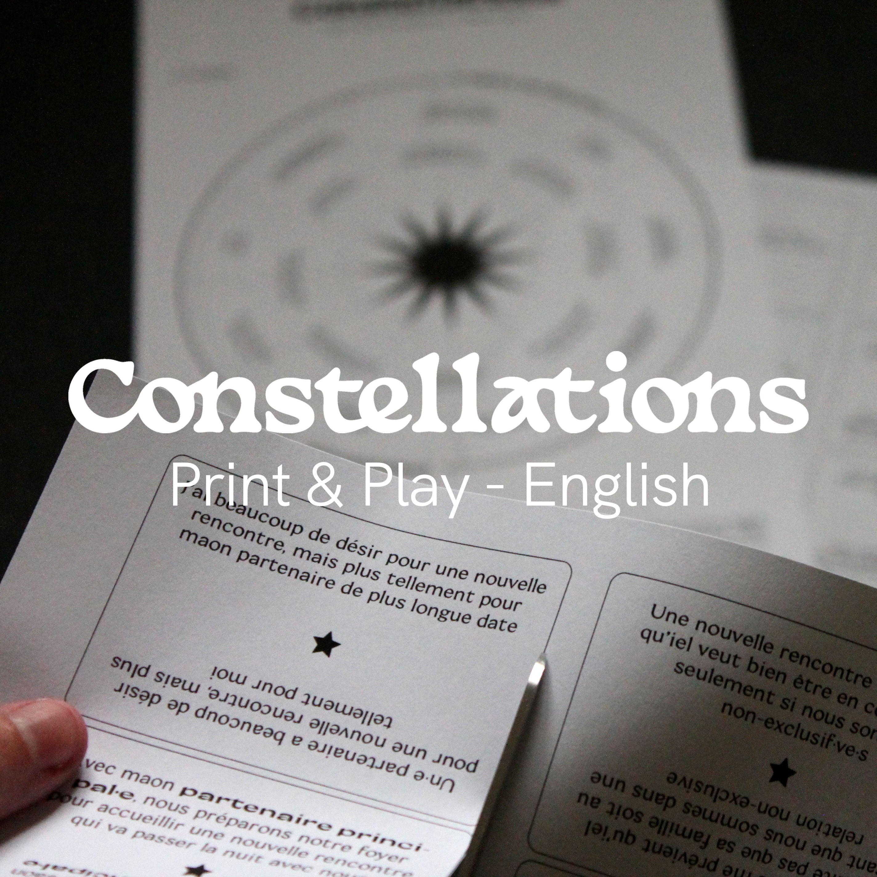Print & Play English | Constellations Game to print