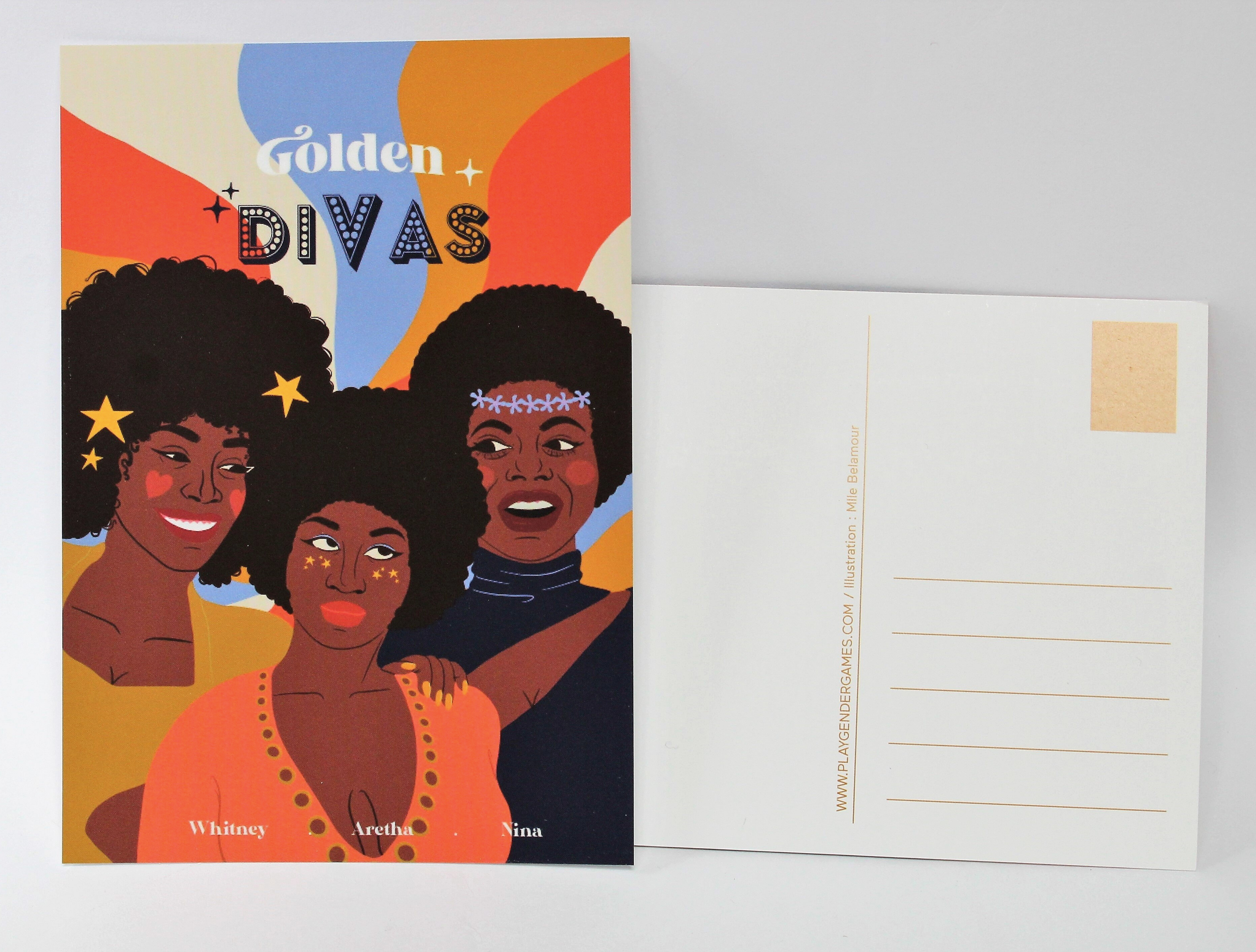 Carte postale Golden Divas